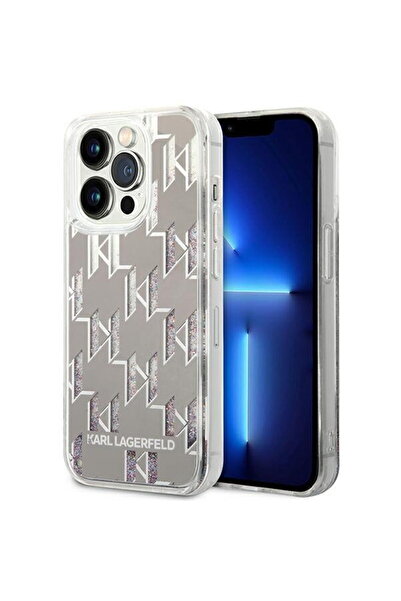 Karl Lagerfeld KLHCP14LLMNMS iPhone 14 Pro 6.1 " Carcasă rigidă argintie...