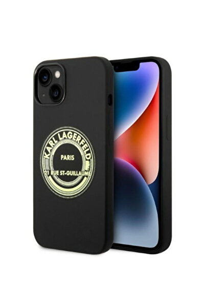 Karl Lagerfeld KLHCP14MSRSGRCK Husa rigida pentru iPhone 14 Plus 6,7" negru/n...