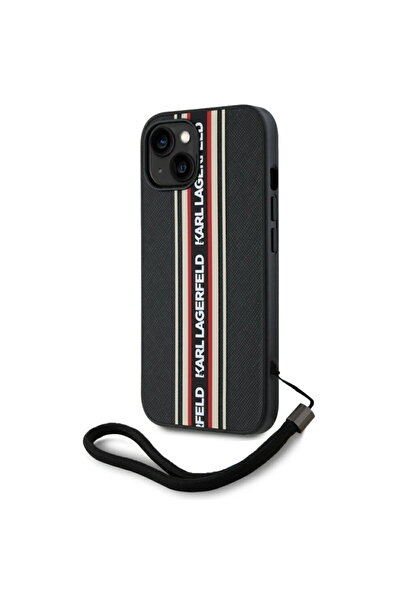 Karl Lagerfeld Husa pentru iPhone 15 - Saffiano Athleisure Stripes Cord (KLHC...