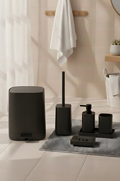 welcomein Kare Soft 5 Parça Banyo Seti Modern Minimal Tasarım