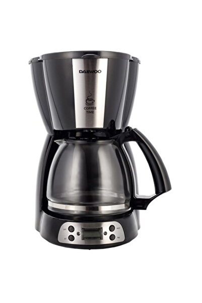 Daewoo 1.5L 900W Digital Coffee Maker - Black/Silver | Anti-drip & Programmab...