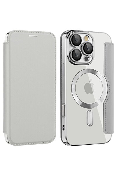Techsuit Husă tip carte SmartMag, iPhone 12, gri