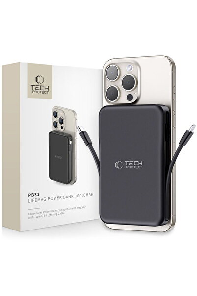 Tech-Protect PB31, 10,000 mAh, 15 W, Black