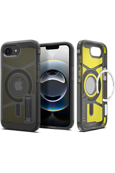 Spigen Husa pentru iPhone 16e - Tough Armor MagSafe - Frost Black