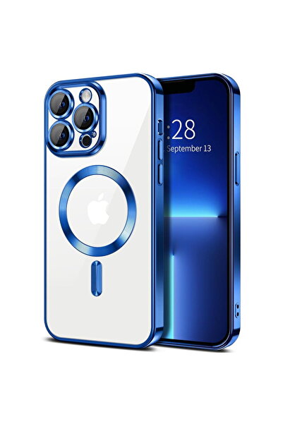 Techsuit Husa pentru iPhone 13 Pro Max - Luxury Crystal MagSafe - Deep Blue