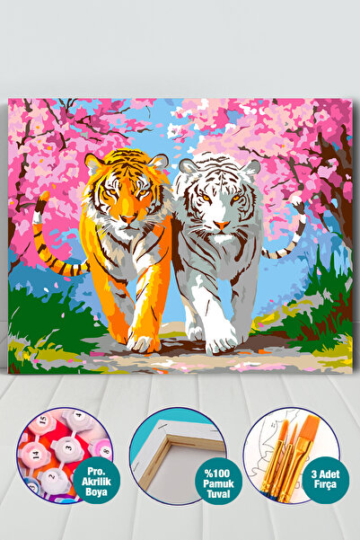 Picasso World Hobby Art Sayılarla Boyama Numaralı Tuval Seti Fırça Boya Dahil...