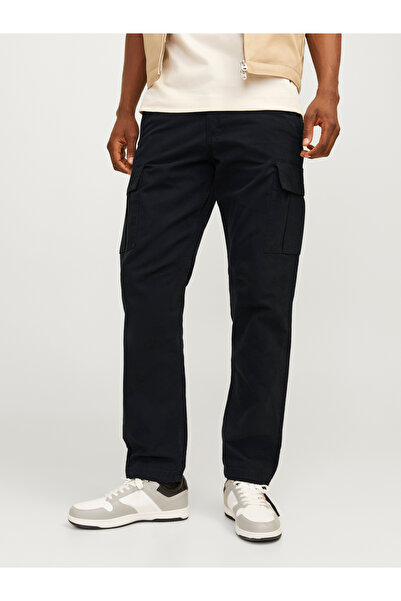 Jack & Jones Jack Jones Jpstkane Barkley Cargo Pant Noos Men's Black Trousers...