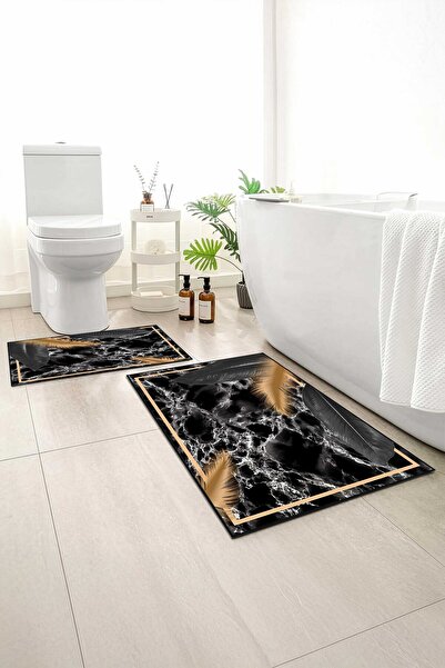 Monnhein 2-Pack Bath Mat, Soft Bathroom Rug, Non-Slip Backing, Washable - 60X...