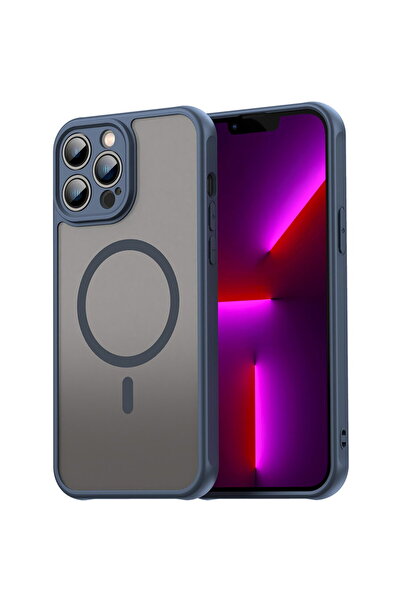 Techsuit Husa pentru iPhone 13 Pro Max - HaloFrost II MagSafe - Navy Blue