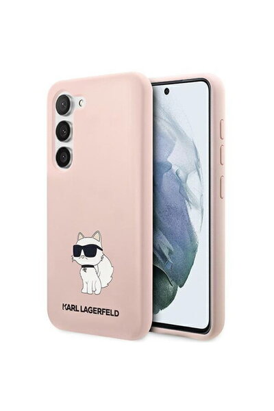 Karl Lagerfeld KLHCS23SSNCHBCP S23 S911 husă rigidă roz/roz Choupette din sil...