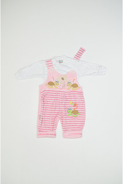 Baby Slon Kids Clup Kışlık kadife ikili palmiye nakışlı çıtçıt kapamalı bisik...