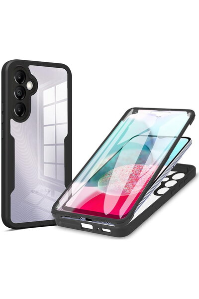Techsuit Husă pentru Samsung Galaxy A14 4G / A14 5G + Folie - Seria ColorVers...