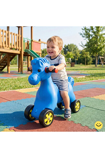 MUPARK Tekerlekli Truva Atı Bin Git Oyuncak 3+ Yaş Bacak Geliştirici Yürüteç ...
