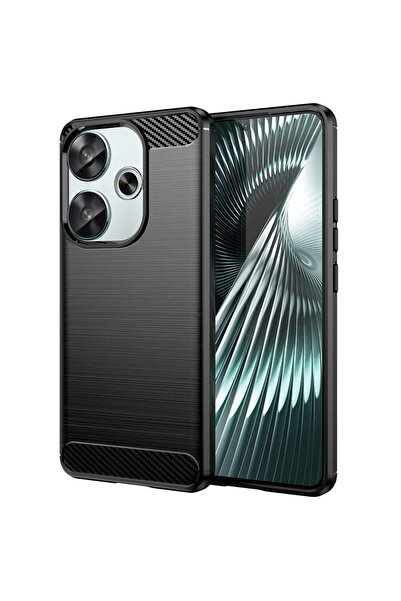 Techsuit Husa pentru Xiaomi Poco F6 - Carbon Silicone - Black