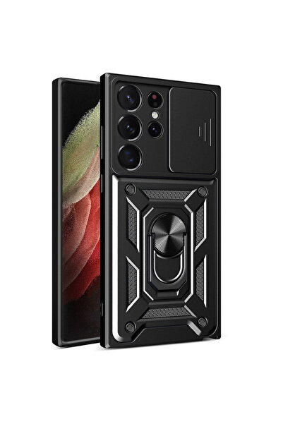 Techsuit Husa pentru Samsung Galaxy S23 Ultra - CamShield Series - Black