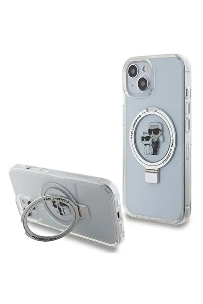 Karl Lagerfeld Carcasă Karl&Choupette MagSafe cu suport pentru inele pentru i...