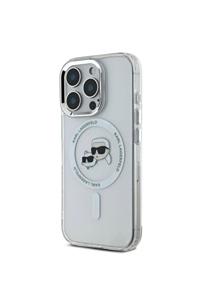 Karl Lagerfeld Husa pentru iPhone 16 Pro - IML MagSafe (KLHMP16LHLSKCH) - Whi...