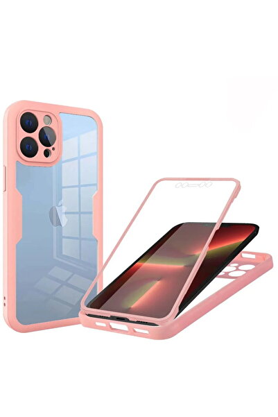 Techsuit Husa pentru iPhone 13 Pro + Folie - ColorVerse 360 Series - Pink