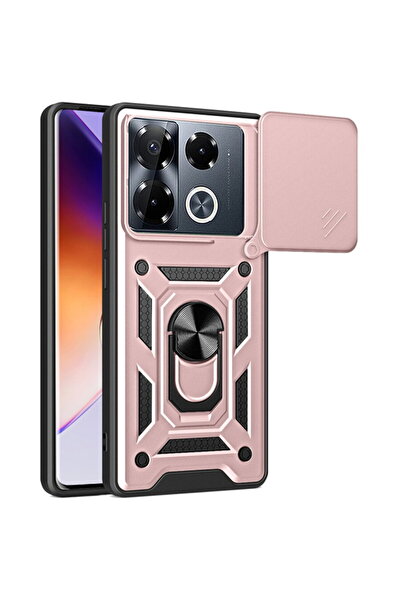 Techsuit Husă pentru Infinix Note 40 Pro+ - Seria CamShield - Rose Gold