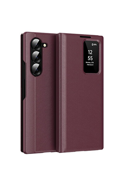 Techsuit Husa pentru Samsung Galaxy Z Fold6 - SmartView Series - Red