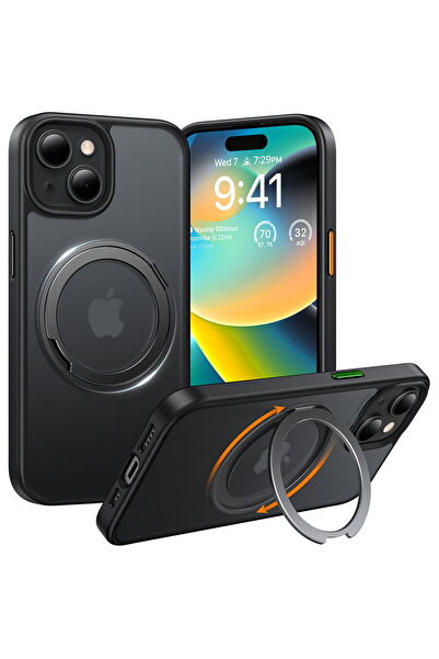 TORRAS Husa pentru iPhone 15 - Ostand Pro Series - Black