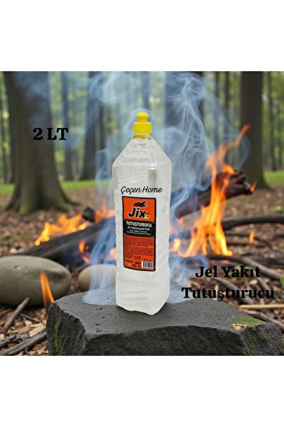 ÇEÇEN HOME (1 Adet) Soba Mangal Şömine Barbekü Büyük Boy Tutuşturucu 2 LT Jel...