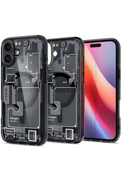 Spigen Husă pentru iPhone 16 - Ultra Hybrid Zero One MagSafe - Negru