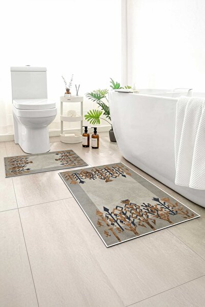 Monnhein 2 buc Covoraș de baie, covor moale de baie, cu bază anti-alunecare, ...