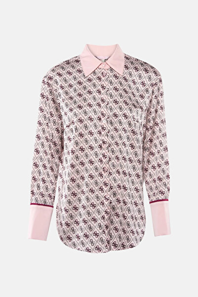 Guess Long Sleeve Alexandra Women's Multi-Colored Shirt W4Yh47Wf1T2-P6Gn