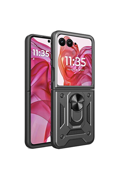 Techsuit Husa pentru Motorola Razr 50 Ultra - CamShield Series - Black