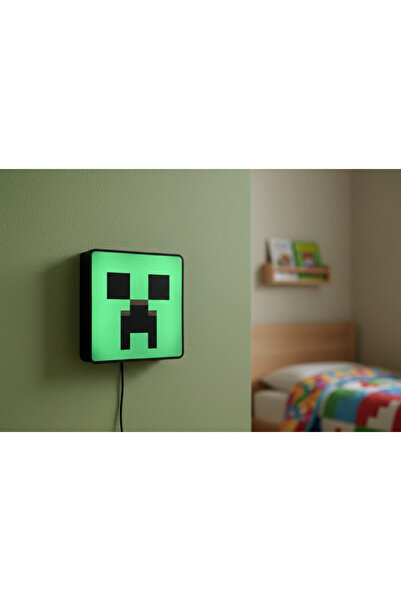 Sincara Home 💡Minecraft Creaper Figürlü Gece Lambası💡LİGHTBOX