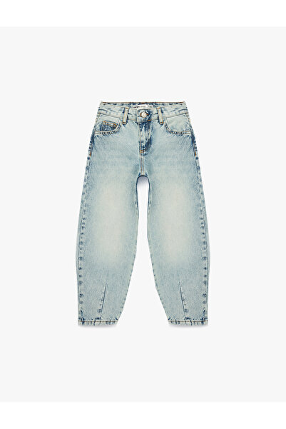 Koton Pantaloni din denim Cotton Balloon croială