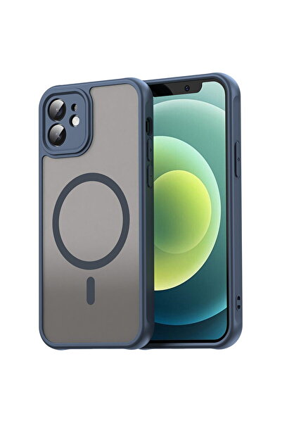 Techsuit Husa pentru iPhone 12 - HaloFrost II MagSafe - Navy Blue