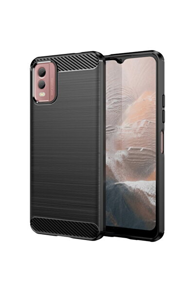 Techsuit Husa pentru Nokia C32 - Carbon Silicone - Black