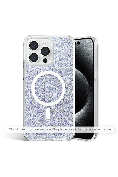 Techsuit Husa pentru Motorola Moto G34 - Sparkly Glitter - White