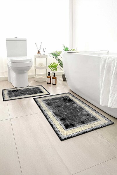 Monnhein 2 buc Covoraș de baie, covor moale de baie, cu bază anti-alunecare, ...