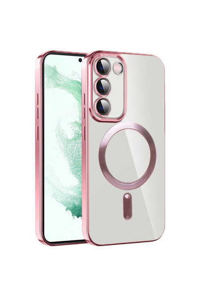 Techsuit Husă pentru Samsung Galaxy S22 Plus 5G - Luxury Crystal MagSafe - Roz