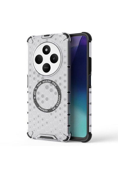 Techsuit Husa transparenta pentru Xiaomi Redmi 14C / Poco C75 - HoneyComb Shi...