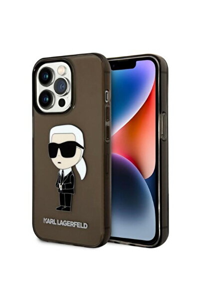 Karl Lagerfeld HusДѓ Ikonik Karl (transparent) pentru iPhone 14 Pro Max, Tran...