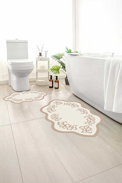 Monnhein 2 buc Covoraș de baie, covor moale de baie, cu bază anti-alunecare, ...