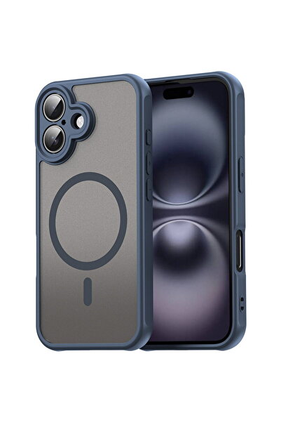 Techsuit Husa pentru iPhone 16 - HaloFrost II MagSafe - Navy Blue