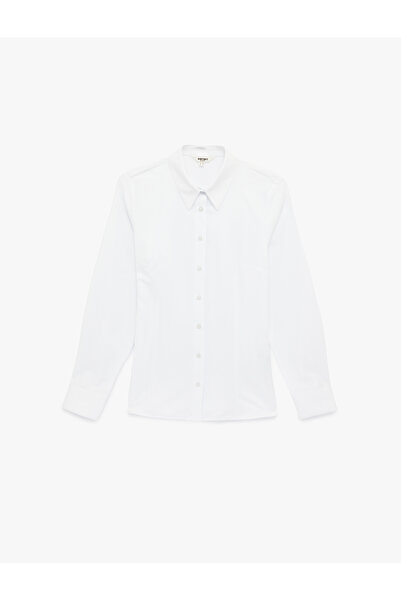 Koton Regular Fit Buttoned Long Sleeve Classic Collar Shirt