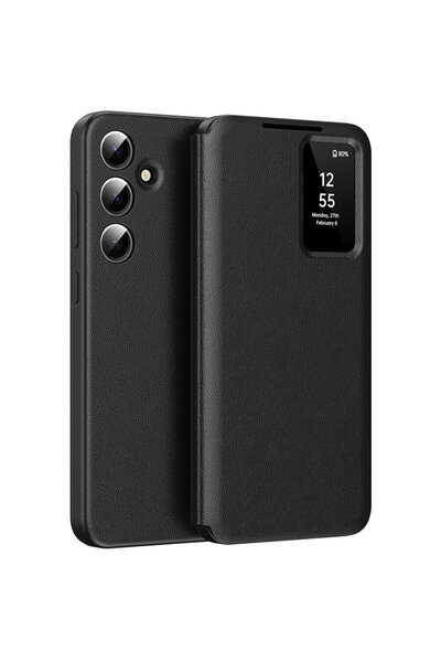 Techsuit Case for Samsung Galaxy A55 5G - SmartView Series - Black