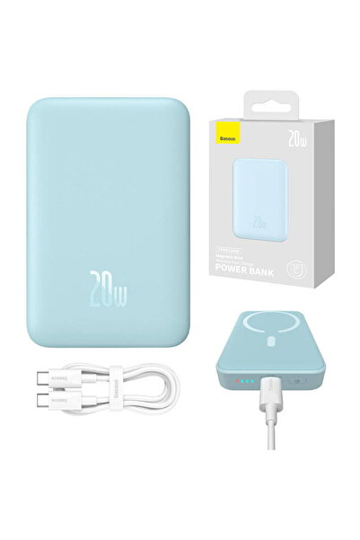 Baseus Magnetic Mini 10000mAh 20W MagSafe Albastru