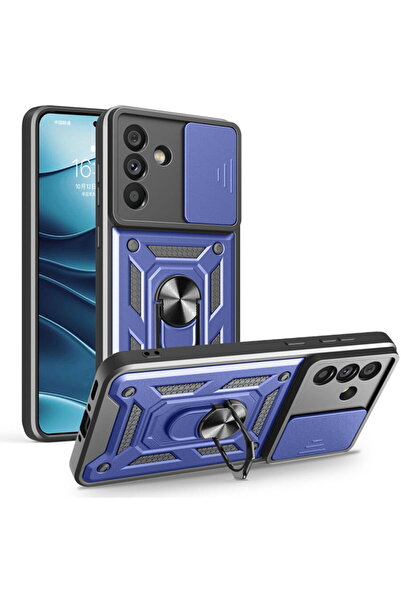 Techsuit Θήκη για Samsung Galaxy A56 5G - Σειρά CamShield - Μπλε