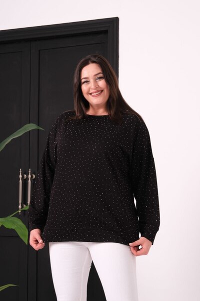 Esina Swea din țesătură de cristal pentru femei tricou