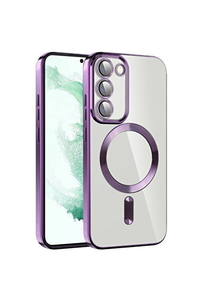 Techsuit Husă pentru Samsung Galaxy S22 5G - Luxury Crystal MagSafe - Mov des...