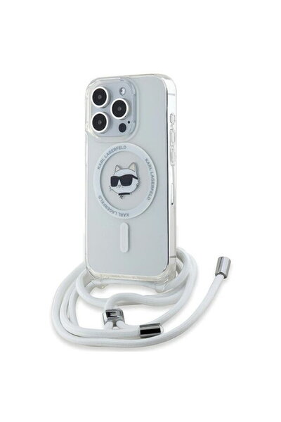 Karl Lagerfeld iPhone 14 Pro Max Case - IML MagSafe (KLHMP14XHCCHNT) - Transp...