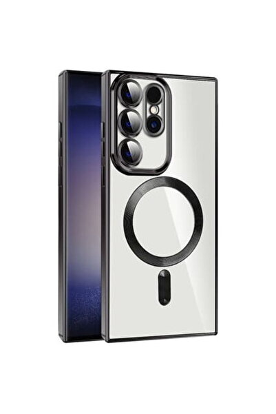 Techsuit Husa pentru Samsung Galaxy S23 Ultra - Luxury Crystal MagSafe - Black