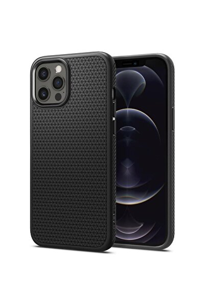 Spigen Husa Liquid Air iPhone 12 / 12 Pro Negru Mat